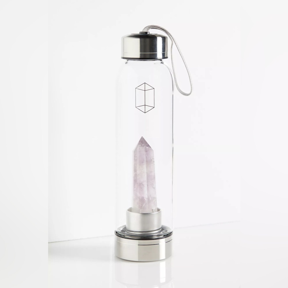 Glacce Crystal Elixir Water Bottle - Amethyst